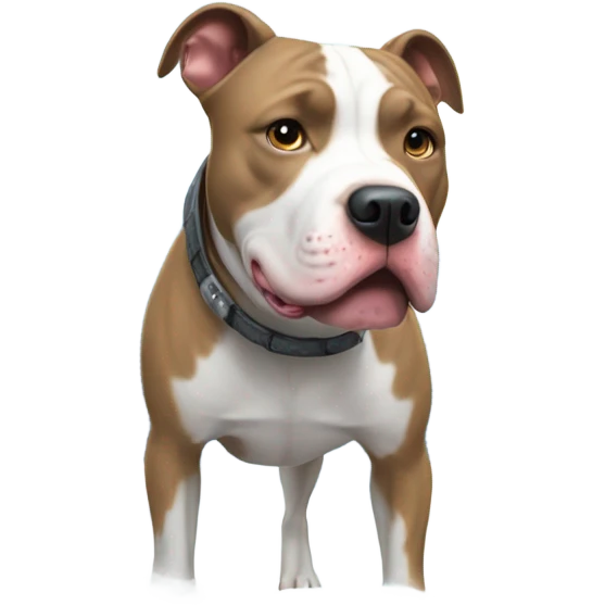 Pitbull in snow emoji