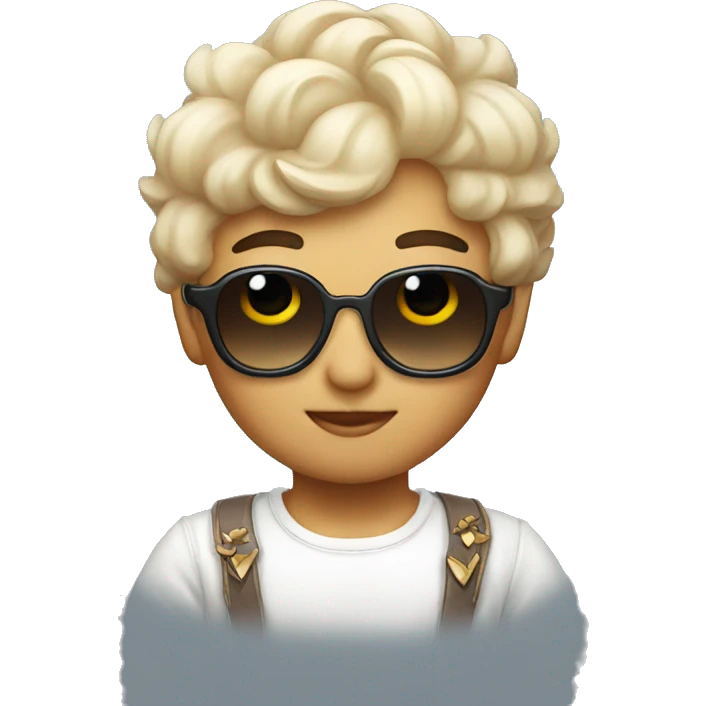 korean cupid with sunglasses emoji