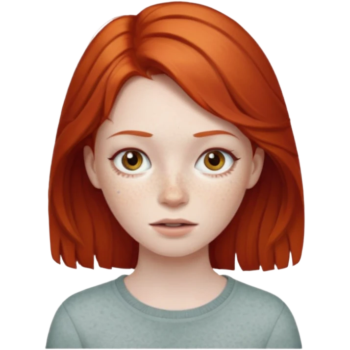 A red haired girl emoji