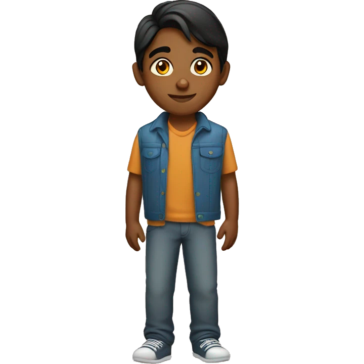 A 15 year old indian boy  emoji