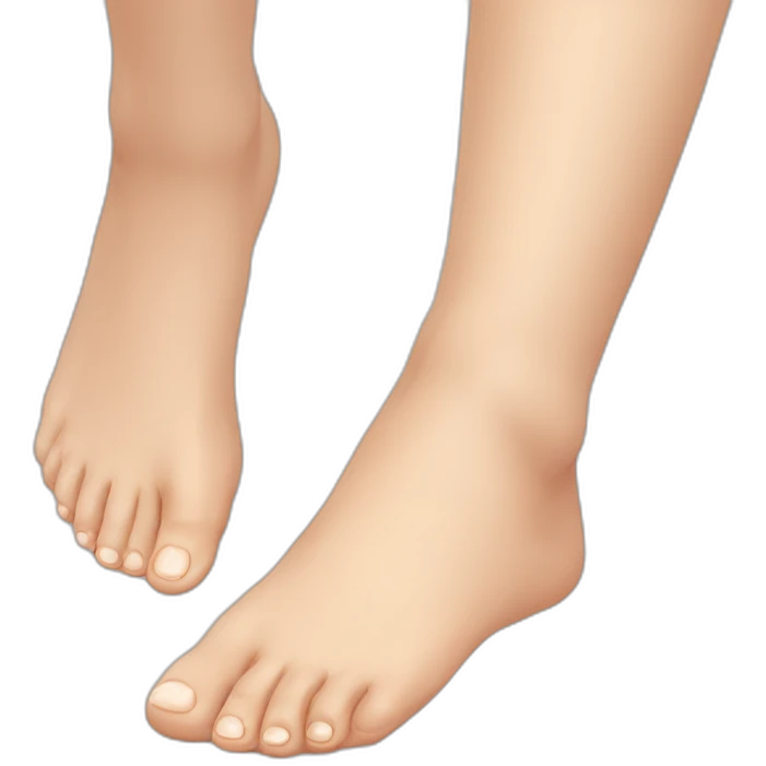 realistic human feet emoji