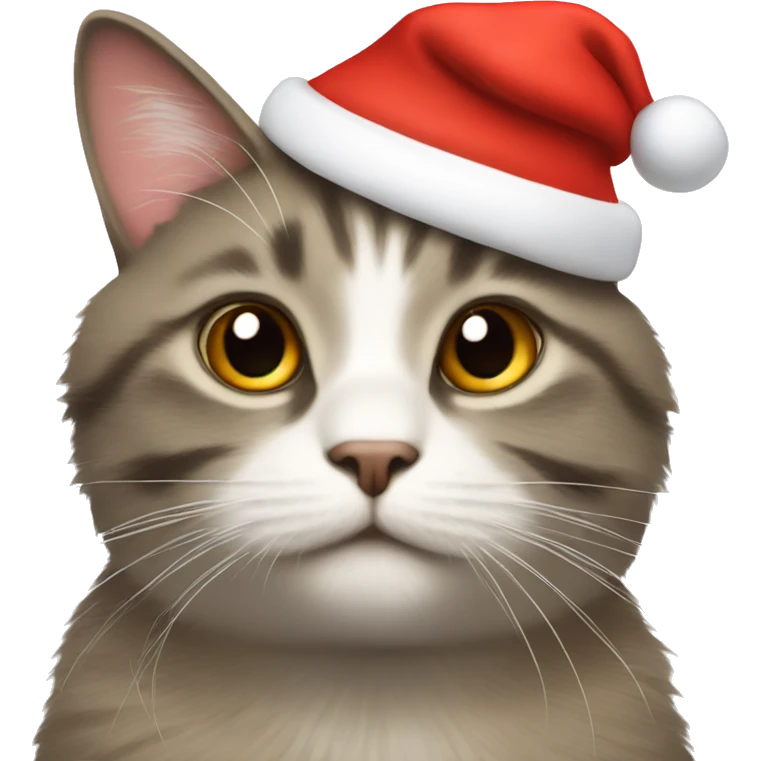 Cat with Santa hat emoji