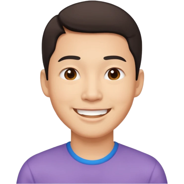 create another asain man, who is a little bit more cheerful  emoji