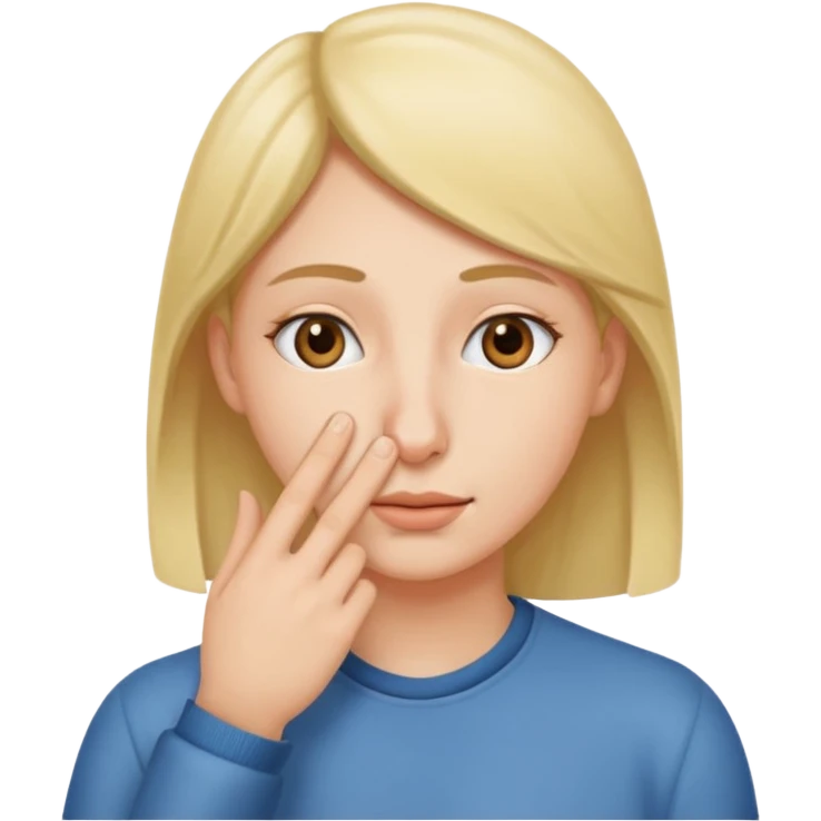 touch nose emoji