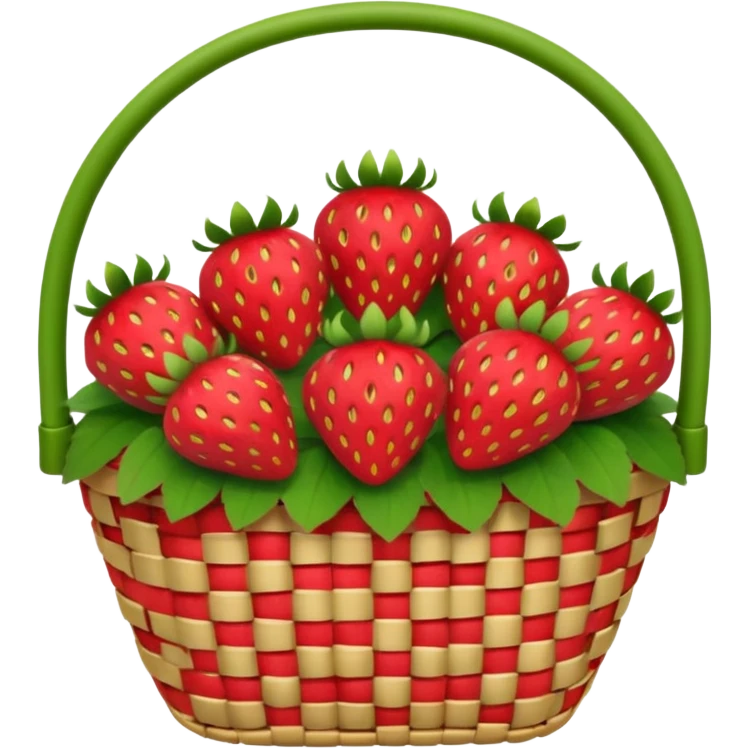 strawberry basket emoji