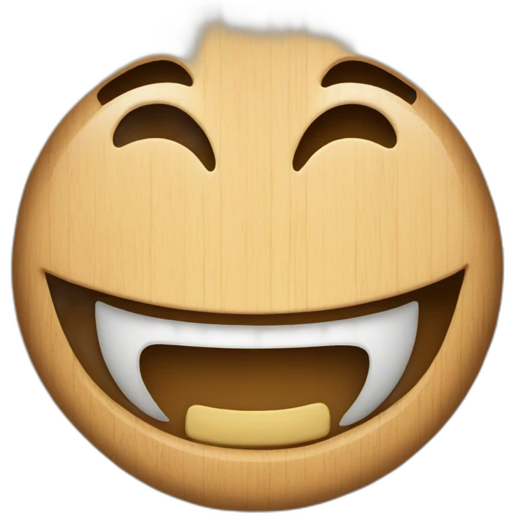 wood smile emoji