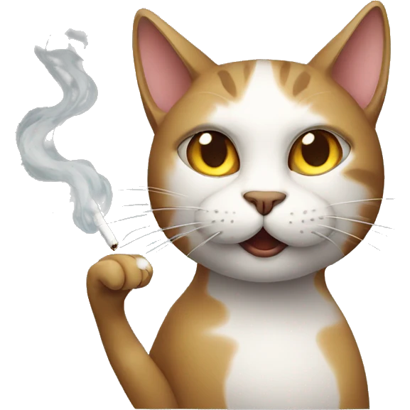 smoking cat emoji