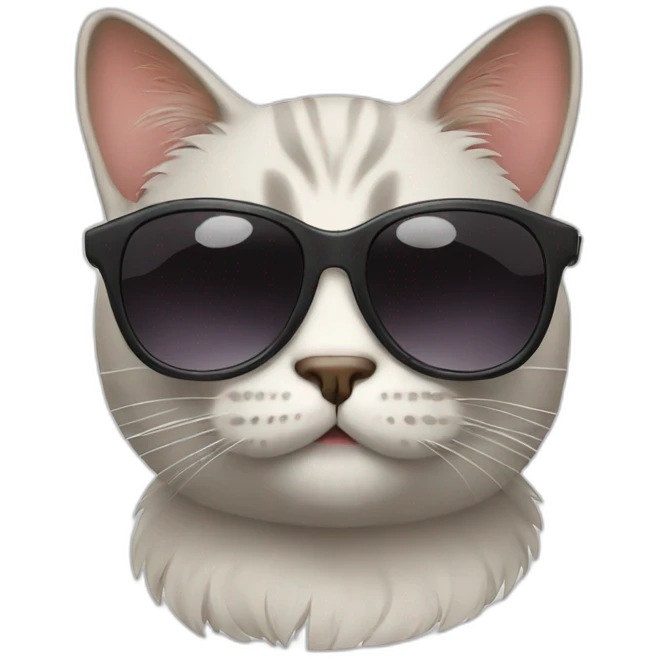 Cat with sunglasses emoji