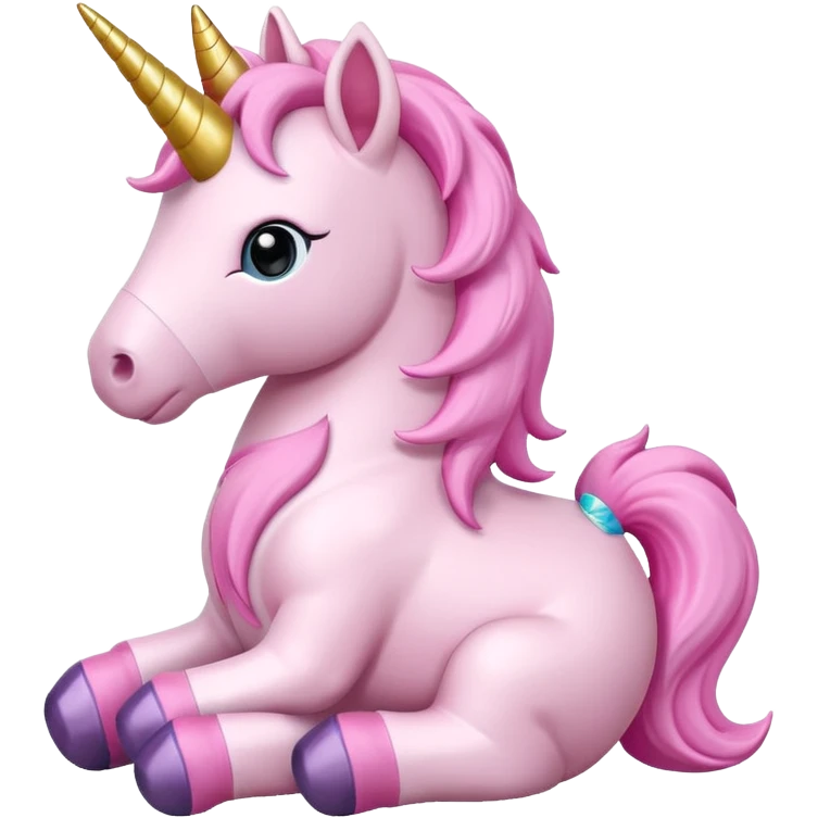 pink unicorn toy  emoji