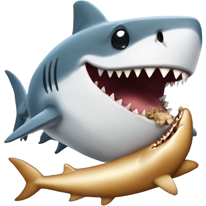 shark eating chipmunk  emoji