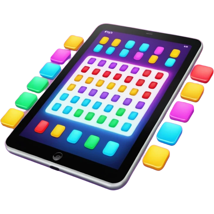 Techno/EDM musique tablette de mixage color emoji