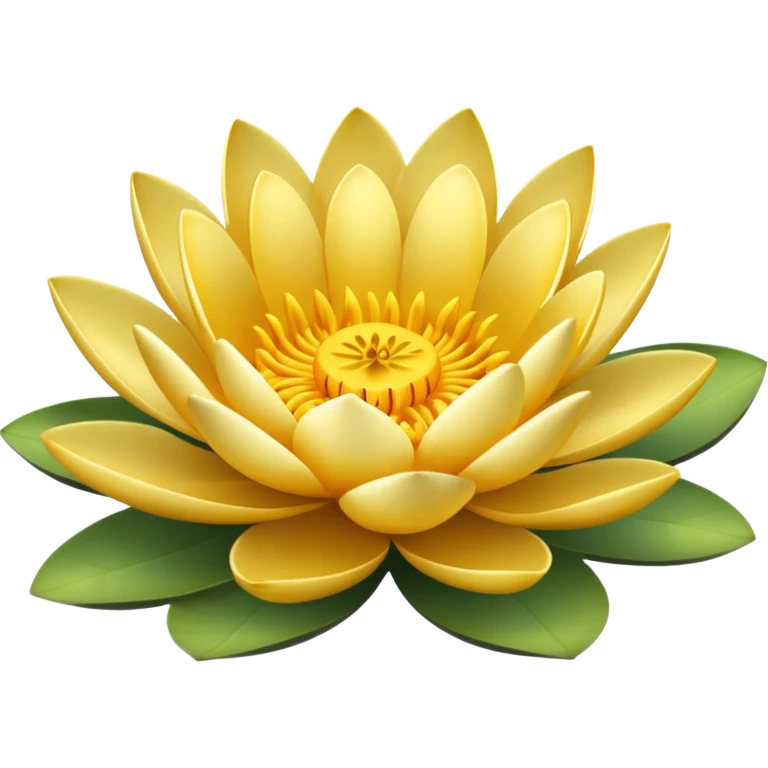 Golden waterlily emoji