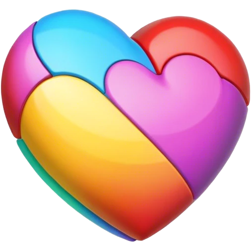 Cœur multicolore  emoji