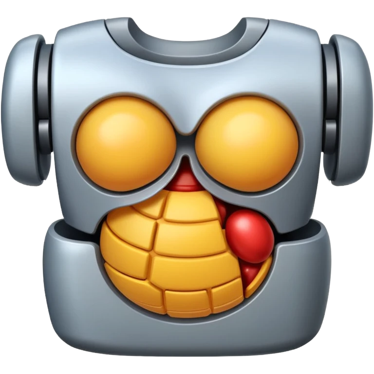 robotic stomach emoji