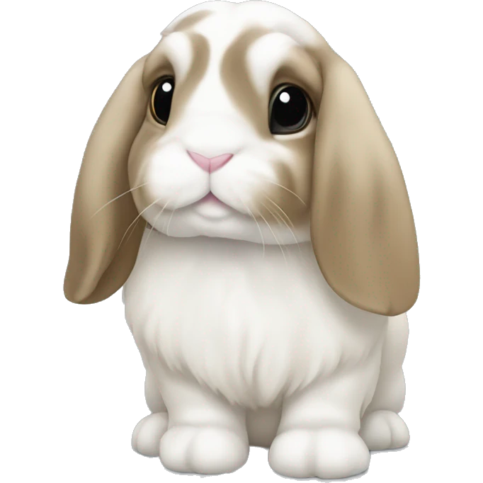 Holland lop bunny emoji