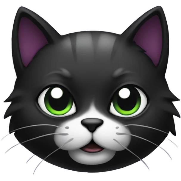 Goth cat  emoji