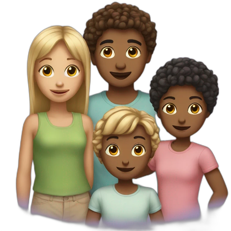 three siblings emoji