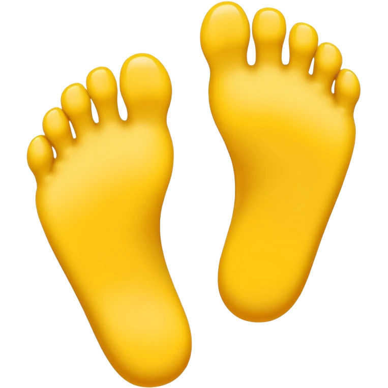 i want a pair of feet on the style of the yellow apple foot emoji emoji