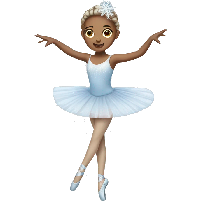 Winter ballerina  emoji