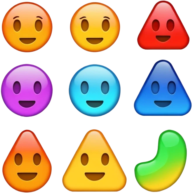 make the word "weird" with a weird and colourful font  emoji