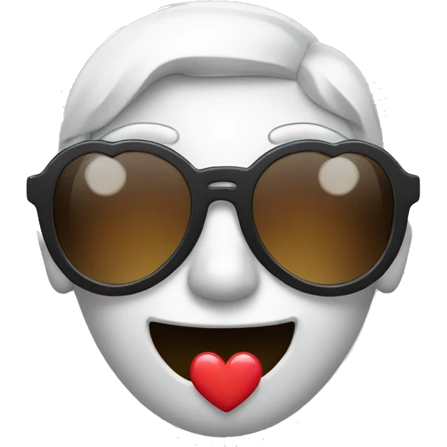 face with heart glasses  emoji
