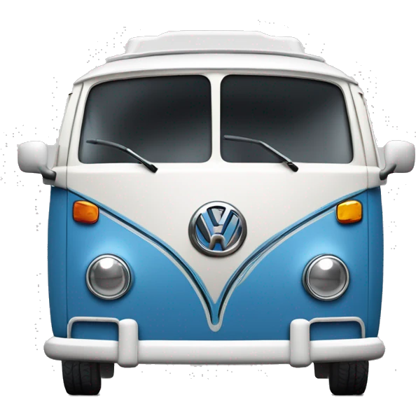 Un volkswagen california récent vue du coté qui semble rouler vite emoji