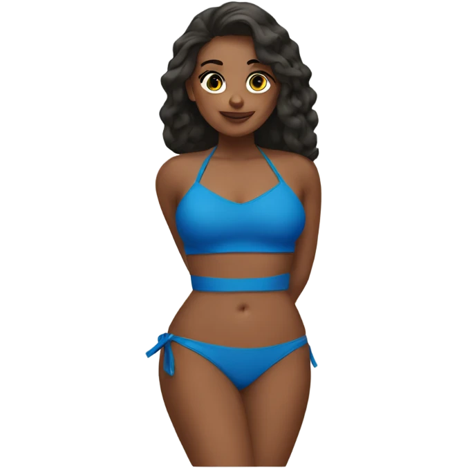 Blue bikini  emoji