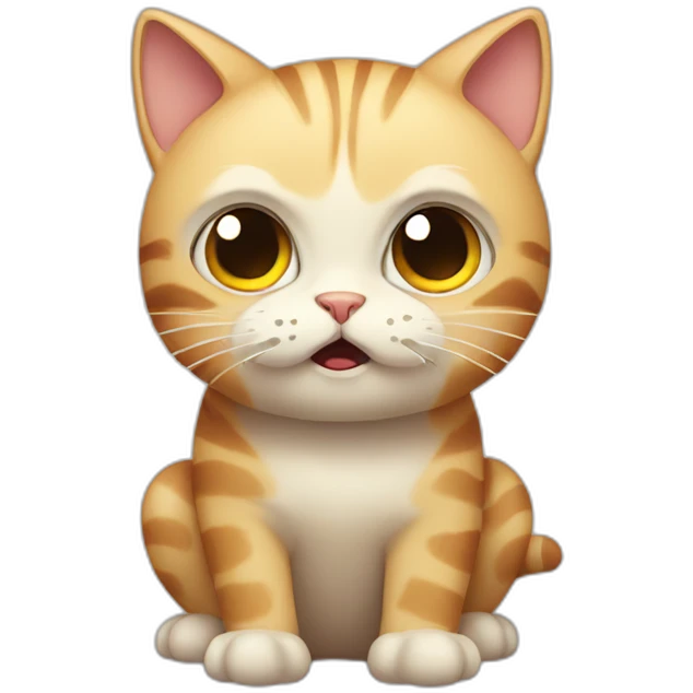 frightened cat emoji