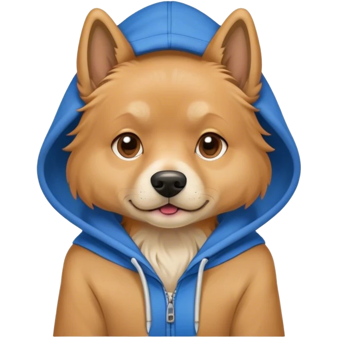 dog wearing hoodie  emoji