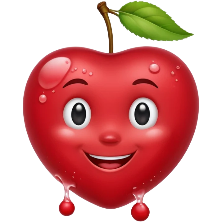 soapy bubbly smiling cherries  emoji