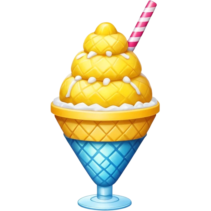 pineapple snow cone emoji