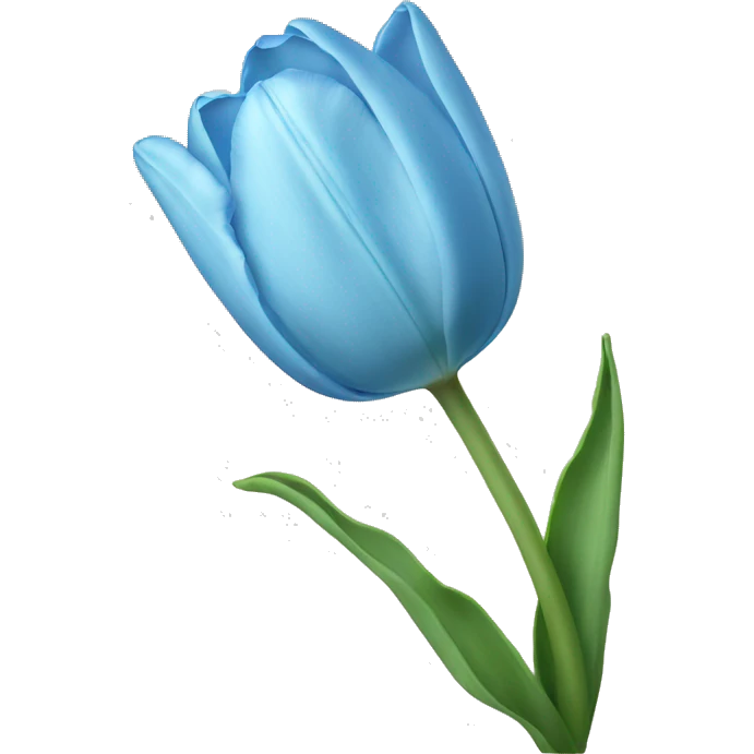 light blue tulip emoji