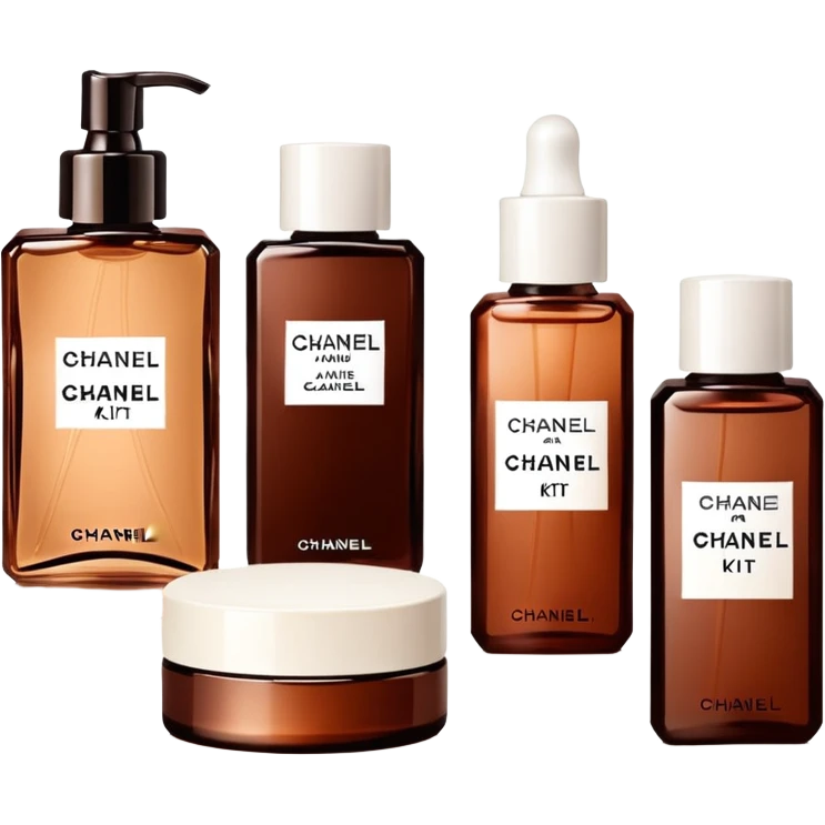 Brown Chanel skin care Kit emoji
