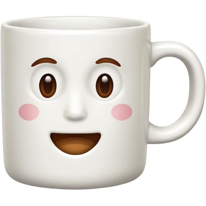 white coffee mug, classic, minimalism, no emojis or faces emoji