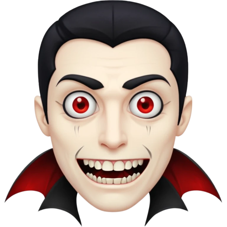 half man half vamp mirrored emoji