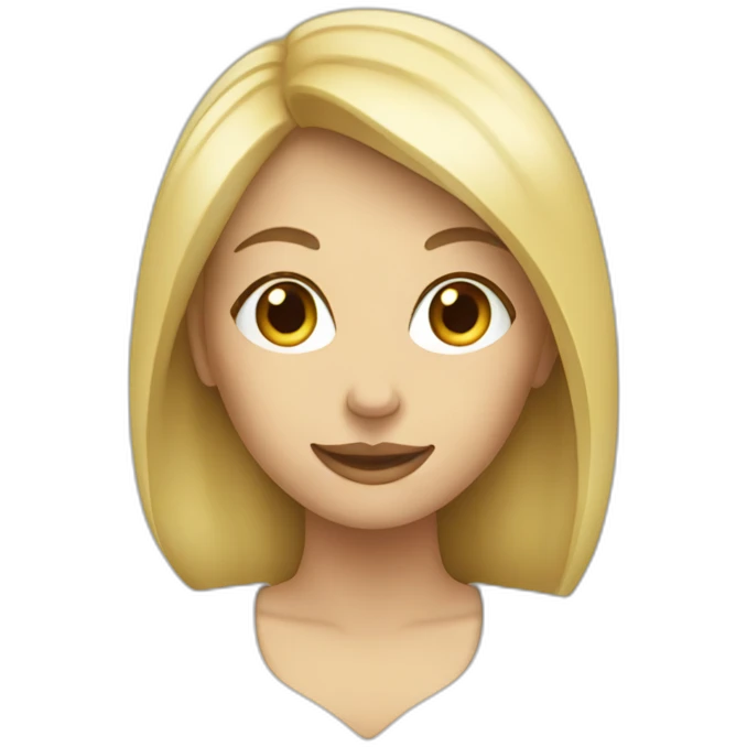 blonde woman holding a lunch meal emoji