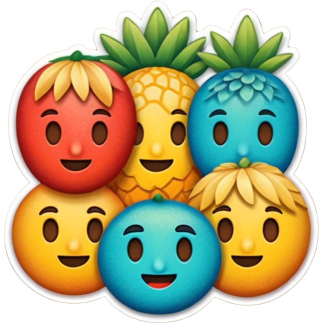 Retro Stickers  AMIGOS emoji