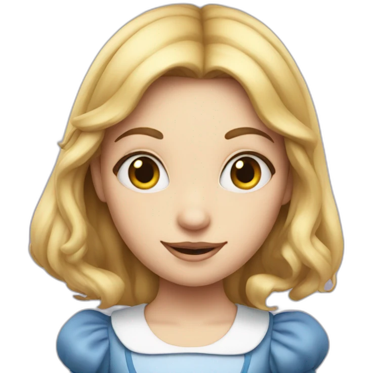 Alice in wonderland emoji