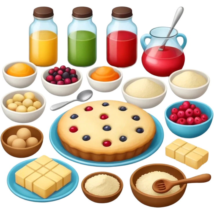 hobby baking ingredients emoji