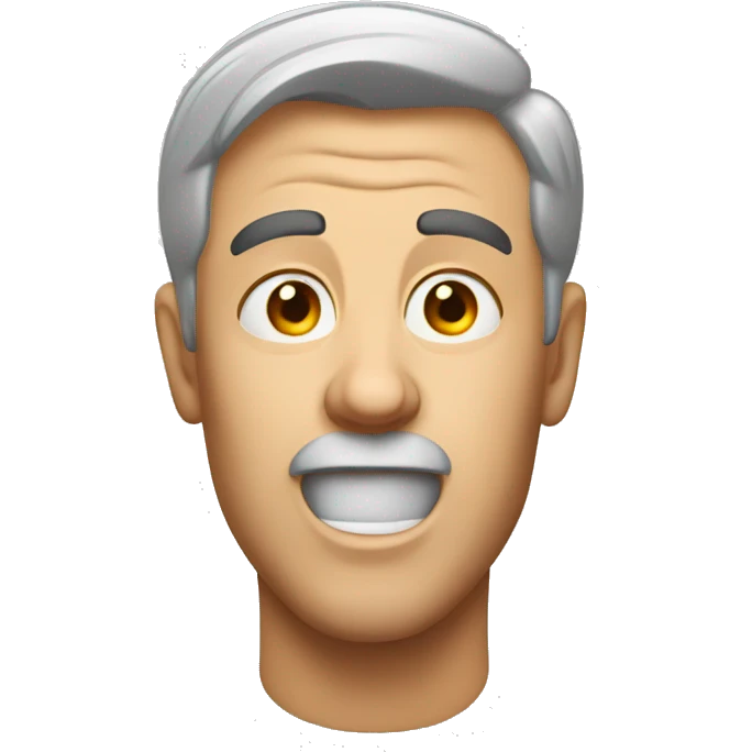 German man have a surprised  emoji
