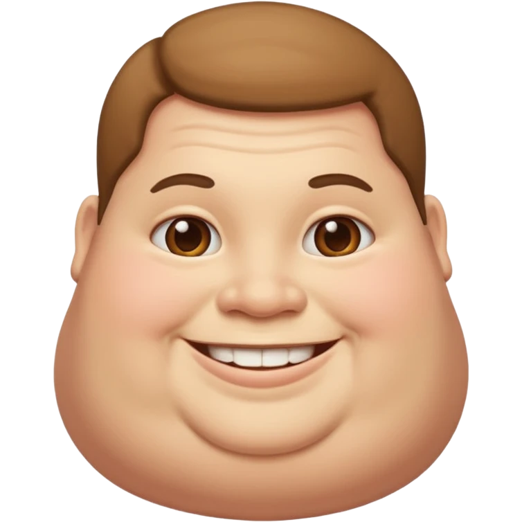 very fat person emoji