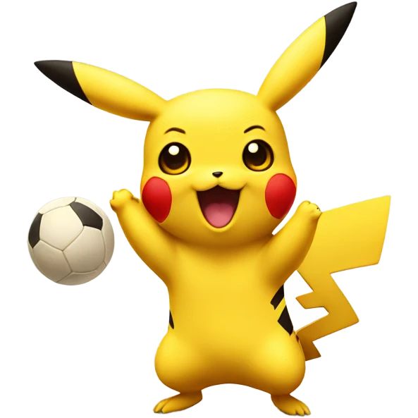 Pikatschu plays Handball  emoji