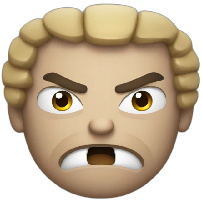 angry fighter with boxing gloves emoji