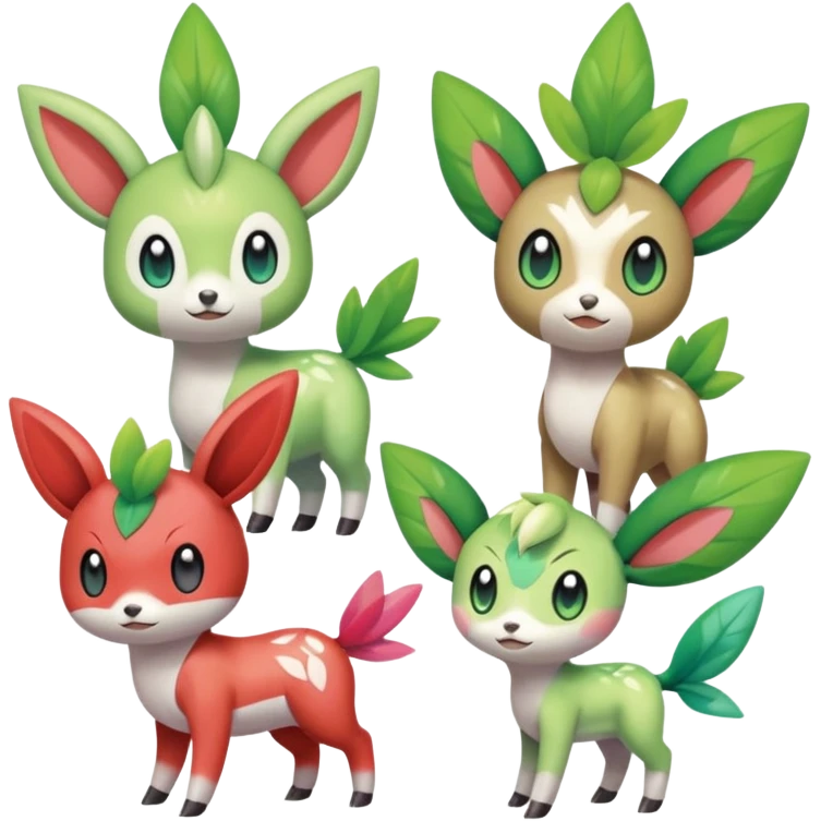 Meloetta-Celebi-Shaymin-Skiddo-Pokémon-Fakémon-creature emoji