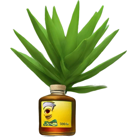 Mezcal on top of a pyramid emoji