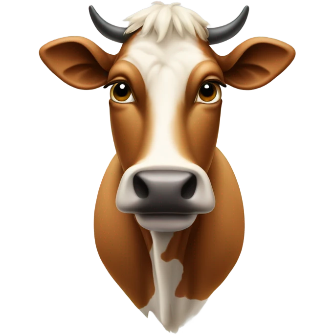 Kuh mit Blindenstock emoji