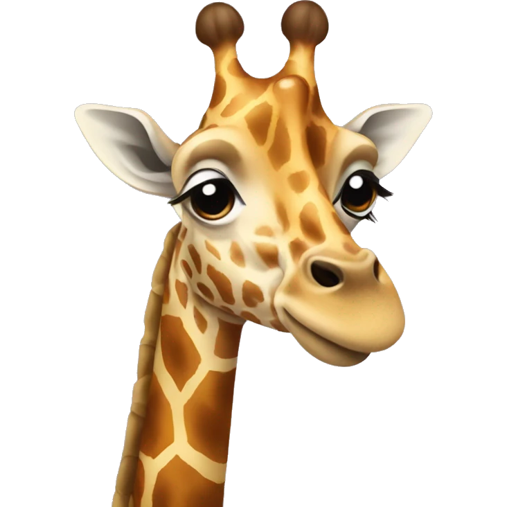 giraffe with a bow  emoji