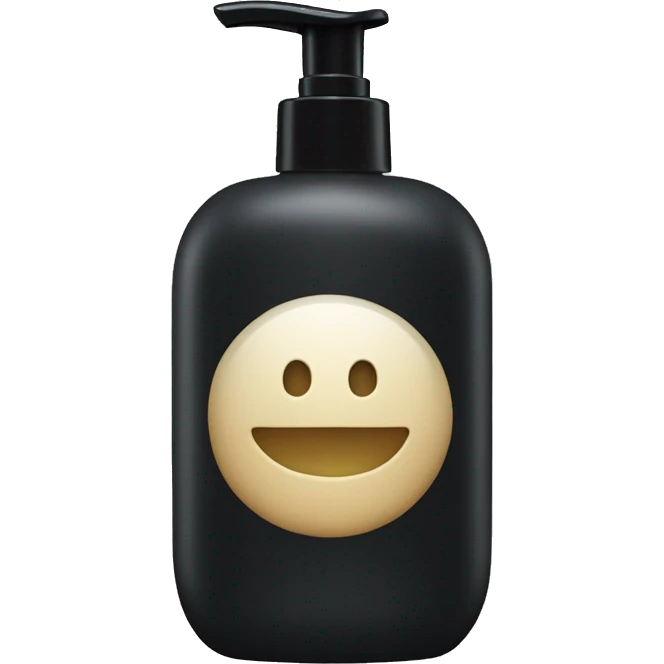 Black bottle soap emoji