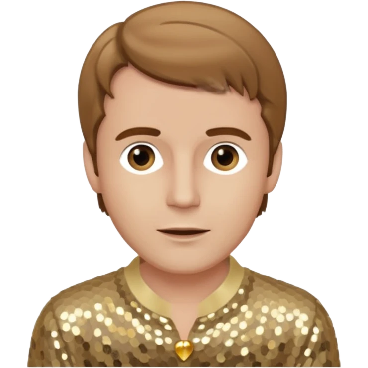 Jeremy Slate, Actor (1926-2006) with light brown hair, beige sequin outfit emoji