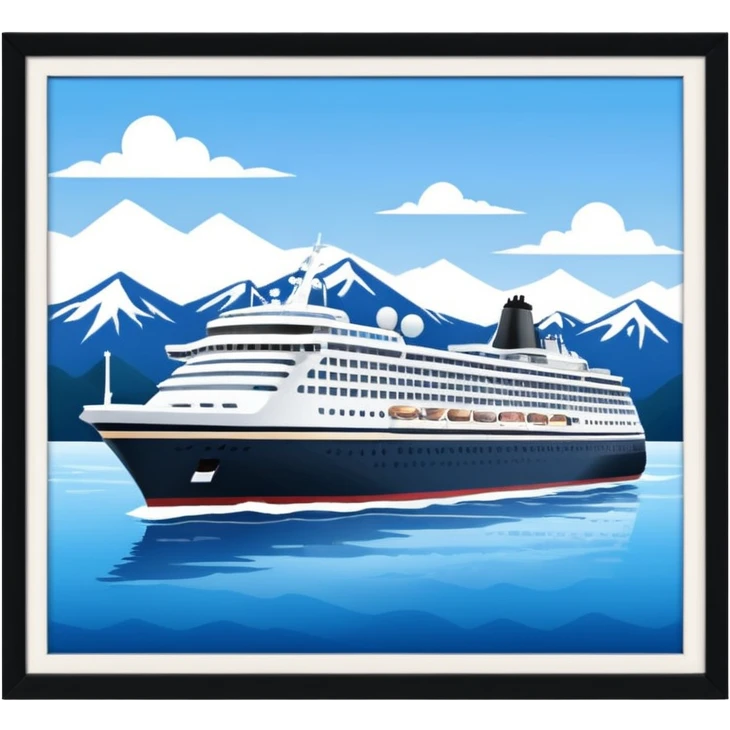 Alaska cruise emoji